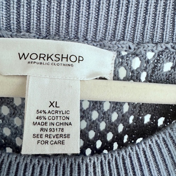 Workshop Republic Clothing Open Weave Sweater - NWOT - Picture 3 of 7